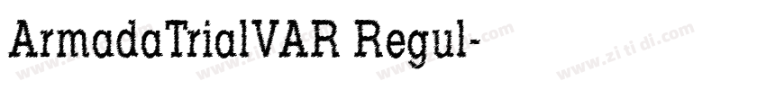 ArmadaTrialVAR Regul字体转换
